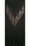 Plus Size Silver Stone Embroidered Luxury 3/4 Sleeve Mother's Combed Cotton - 3