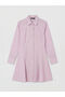 Plaid A-Line Mini Shirt Dress - 4