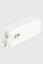 Plush Fabric Bowknot Detailed Pencil Case and Makeup Bag with Pearls - Aesthetic Soft Organizer