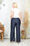 Wide Leg Elastic Waist Summer Plus Size Tencel Jeans - 5