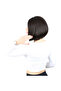 Straight Short Fiber Sen Wig Without Bangs / Brown - 2