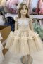 Lace Detailed Girls' Puffy Evening Dress, Cotton Lined, Special Occasion, 6-10 Years Old, Birthday, Graduation - 7
