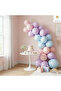 Macaron Balloon Set 20 Pieces Pink Lilac Blue Birthday Party Decoration - 2