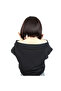 Straight Short Fiber Sen Wig Without Bangs / Dark Brown