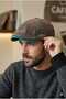 Premium Retro Men's Cap - Natural Denim Cotton Hat with Vintage Texture