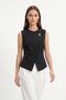 Black Accessory Detailed Vest 8371A