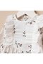 Baby Girl Cotton Summer Romper Newborn Floral and Heart Patterned Jumpsuit with Headband and Booties Set - 2