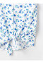 Lcw Kids White Patterned Girls' Crop Shirt - 3