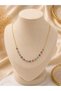 Gold Color Necklace with Colorful Evil Eye Bead Detail – Energetic and Elegant Design