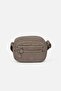 Women's Mini Crinkle Fabric Bag with 5 Compartments Beige - 4