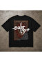 Oversize Black T-Shirt – “Patience” Lettering Pattern, 100% Cotton, Unisex Streetwear - 2