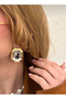 Marquise Large Baguette Gold Steel Earrings - 2
