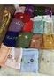 Elegant Flower Pattern Embroidered Crepe Fabric Prayer Cover, Dowry Mevlit Headscarf Without Needlework - 8
