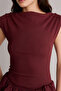 Balloon Fit Boat Neck Mini Dress H4696Ax26Sp - 4