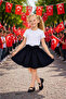 Girl's Bow Detailed Diver Skirt Black – Ages 5-13 - 2