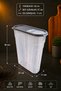 6 Liters 3 Pieces 4 Liters 3 Pieces Food and Grain Storage Container Pantry Box Set of 6 Luxury Stylish Box Gray Color 6 Pieces - 8