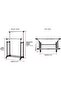 Double Pole Telescopic Clothes Hanger Rack, Black, - 7