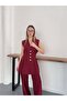 Gold Buttoned Waist-Fitted Suit - 4