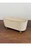 Luxurious Decorative Covered Makeup and Jewelry Organizer with Stylish Details - 4
