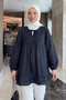 Jacquard Detailed Tunic Y0124 - Dark Blue