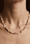 Brown Beaded and Dorica Ball Necklace - 2