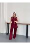 Gold Buttoned Waist-Fitted Suit - 3