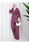 Women's Waist Tie-Detail Pants Set - 2