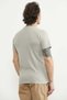 Palm Tree Printed Basic Short Sleeve T-Shirt - Light Beige - 4