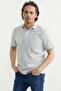 Polo Neck T-Shirt with Pockets - Gray - 2