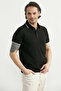 Regular Fit Polo Neck T-Shirt - Black - 2