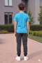 Armikids Boys' New Season Printed T-Shirt Ribbed-Elastic Bottom-Top Set - 3