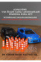 1/64 Scale Diaroma Traffic Garage Accessories Ornaments 20 Pcs Orange & White - 2