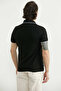 Regular Fit Polo Neck T-Shirt - Black - 6