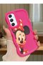 Samsung Galaxy A34 5g Compatible Shockproof Simple Red Silicone Phone Case Minnie Pattern