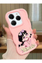 For Tecno Spark 20 Pro Compatible Shockproof Simple Pink Silicone Phone Case Cute Girl Pattern