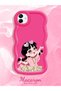 Case for Samsung Galaxy A04 Compatible Shockproof Simple Red Silicone Phone Case Cover Cute Girl Pattern - 2