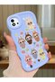 Realme C20 Compatible Shockproof Simple Blue Silicone Phone Case Labubu Pattern