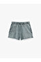 Cotton Comfortable Fit Washable Mini Shorts with Lace-Up Waist and Pockets - 3