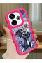 Poco M6 4g Compatible Shockproof Simple Red Silicone Phone Case Tom and Jerry Pattern