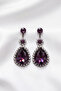 Damla Full Stone Evening Dress Earrings - 4