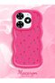 Tecno Spark Go 2024 Compatible Shockproof Simple Red Silicone Phone Case Cover Flower Pattern - 2