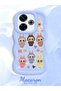 Redmi 13 Compatible Shockproof Simple Blue Silicone Phone Case Labubu Pattern - 2