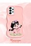 Case for Samsung Galaxy A13 4g Compatible Shockproof Simple Pink Silicone Phone Case Cute Girl Pattern - 2