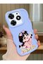 For Tecno Spark 10 Pro Compatible Shockproof Simple Blue Silicone Phone Case Cute Girl Pattern
