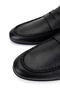 Men's Genuine Leather Black Classic Shoes - 4