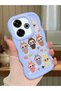 Redmi 13 Compatible Shockproof Simple Blue Silicone Phone Case Labubu Pattern
