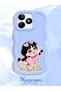 For Realme C53 Compatible Shockproof Simple Blue Silicone Phone Case Cute Girl Pattern - 2
