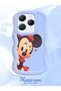 Infinix Hot 40 Compatible Shockproof Simple Blue Silicone Phone Case Minnie Pattern - 2