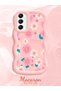 Samsung Galaxy A24 Compatible Shockproof Simple Pink Silicone Phone Case with Flower Pattern - 2