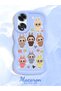 Oppo A60 Compatible Shockproof Simple Blue Silicone Phone Case Labubu Pattern - 2